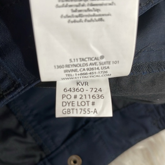 5.11 TACTICAL WOMEN'S TACLITE PRO RIPSTOP PANT SIZE 8 REGULAR NAVY BLUE NEW - Picture 12 of 15